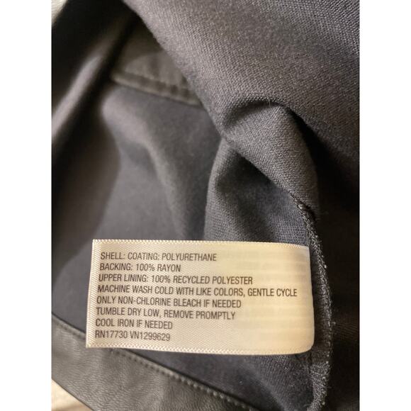 Wild Fable Women's Size XS Faux Leather Full Zip Dress Sleeveless Black NWT - Picture 6 of 7